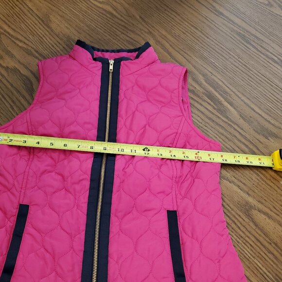 Crown & Ivy Pink Quilted Vest with Elephant Lining Small - Picture 5 of 6